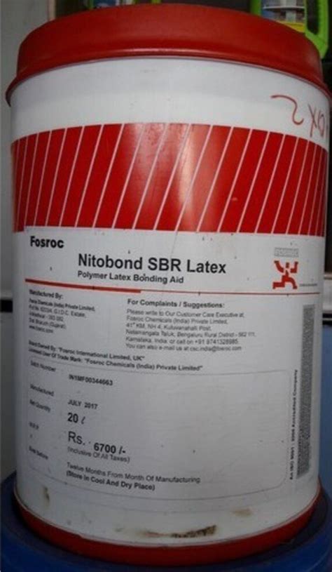 Fosroc Nitobond SBR Latex For Construction 20L At Rs 6000 Bucket In