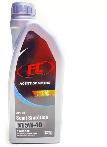 Aceite Fc W Semi Sintetico Sae Api Sn Ml Mercadolibre