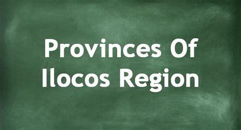 Provinces Of Ilocos Region | Regions Of The Philippines