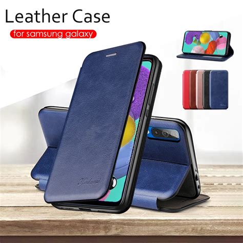 Funda De Cuero Con Tapa Para Samsung A51 2019 A 71 A 51 Billetera