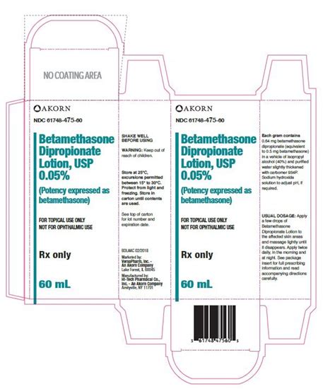 Betamethasone Package Insert Prescribing Information