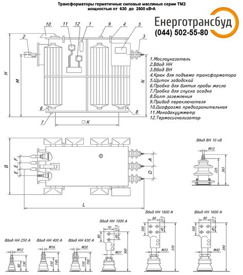 ТМЗ - силовые трансформаторы герметичные масляные серии ТМЗ мощностью ...