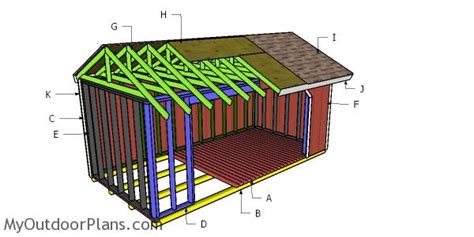 8x16 Firewood Shed Plans MyOutdoorPlans