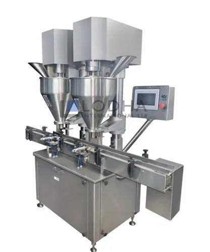 Auger Powder Filling Machine Double Loader Semi Automatic Capsule