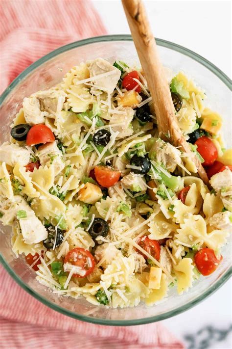 Bowtie Pasta Salad With Olive Garden Dressing Bios Pics