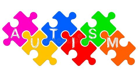 Autism Word Written on Puzzles. Autism Spectrum Disorder Concept Stock ...