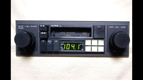 Vintage Alpine 7162 Amfm Cassette Car Stereo 8 Youtube