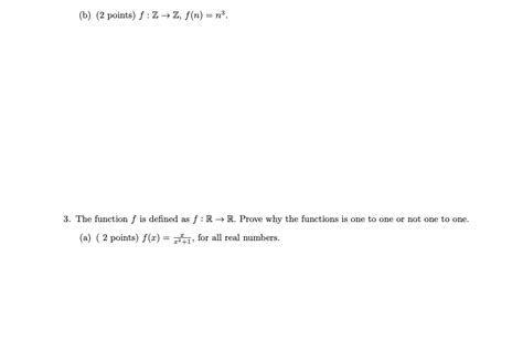 Solved Z Is The Set Of Integers R Is The Set Of Real