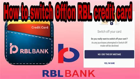 How To Switch OFF ON RBL Credit Card Temporary How To Deactivate