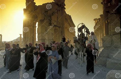 Middle East Syria Palmyra People Editorial Photography Image Of