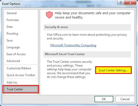 How to Enable All Macros and Trust Location Settings in Excel 2010 and ...