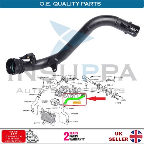 Turbo Intercooler Pipe For Nissan Juke NV200 Evalia Cube 1 5 DCi