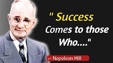 Napoleon Hill Quotes On Success Life Personal Development Think And