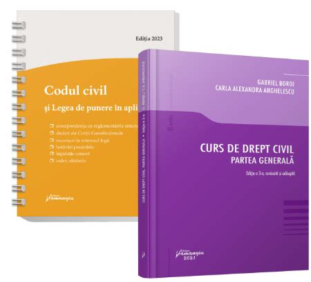 Pachet Curs De Drept Civil Partea Generala Editura Hamangiu