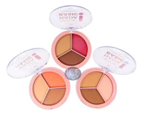 Trio Contorno Blush Nude Nada Basico Kit Jasmyne Atacado Frete Gr Tis