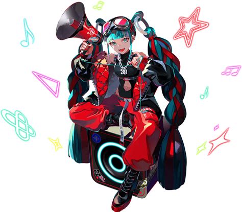 Safebooru 1girl 39 Aqua Eyes Aqua Hair Bangs Beamed Eighth Notes Belt Black Footwear Black