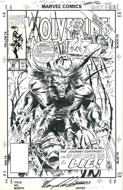 Wolverine 49 Cvr In Jim Reid S Silvestri Marc Comic Art Gallery Room