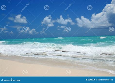 Ocean Waves and Beach Scenery Stock Image - Image of daytime, nature ...