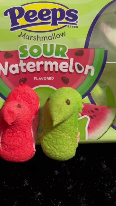 Peeps Marshmallow Review Hot Tamale And Sour Watermelon Shorts Peeps