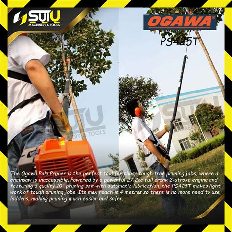 OGAWA PS425T PS425W 27 2CC Gasoline Pole Pruner Saw Pole Saw Tree