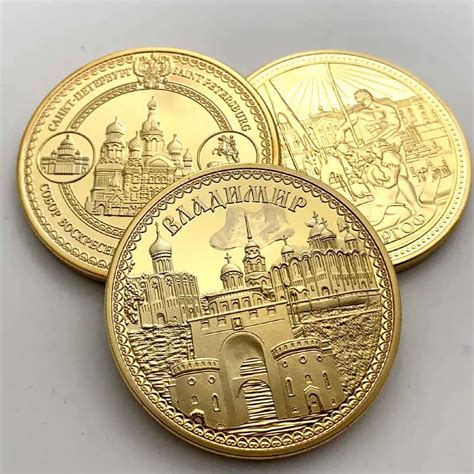 Monedas Conmemorativas Chapadas En Oro Monedas De Colecci N Monedas