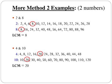 Ppt Least Common Multiple Lcm Powerpoint Presentation Free