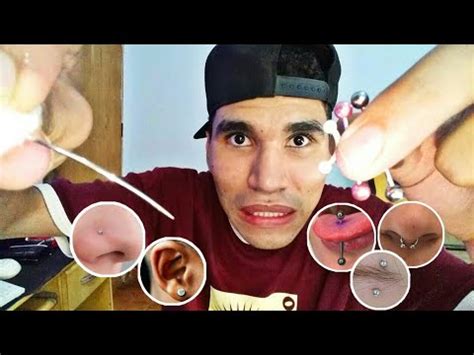 ASMR COLOCANDO PIERCING EM VOCÊ língua orelhas nariz cepto