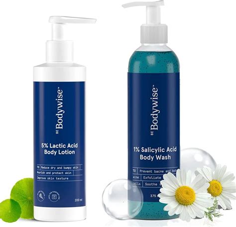 Be Bodywise 1 Salicylic Acid Body Wash And 5 Lactic Acid Body Lotion