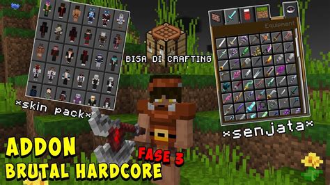 RILIS ADDON BRRUTAL HARDCORE FASE 3 UNTUK MCPE 1 19 LENGKAP SENJATA