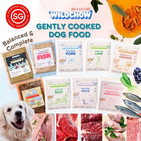 WildChow Premium Gently Cooked Fresh Dog Food (4 x 250g) 9 Flavours ...