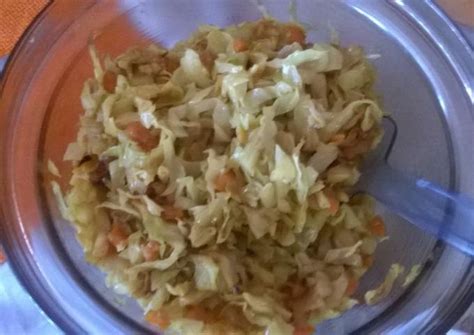 Fried cabbage with carrots Recipe by mbali - Cookpad