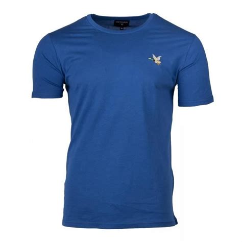 Tee Shirt Col Rond Canard Poitrine Reagan Homme CHEVIGNON Bleu Roi