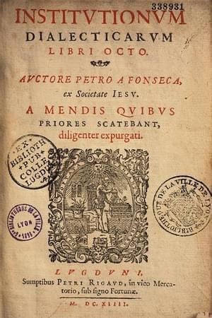 4 de Novembro de 1599 Morre o Padre Pedro da Fonseca filósofo e