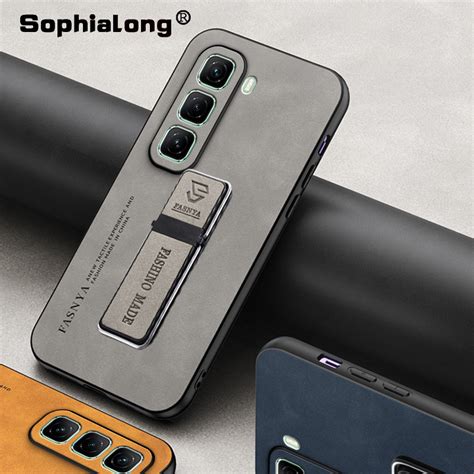 Infinix Hot 50 Pro Plus Pro X6720 X6881 X6882 X6880 Case Matte Leather Back Cover With