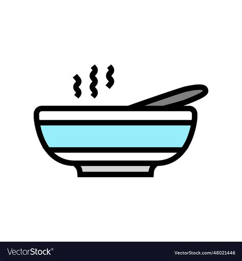Hot Soup Color Icon Royalty Free Vector Image VectorStock