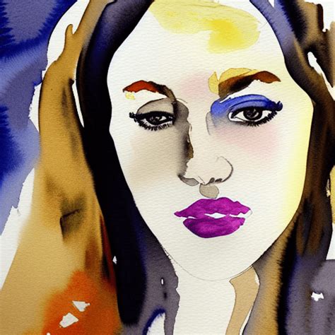 Watercolor Of The Most Beautiful Woman Alive · Creative Fabrica