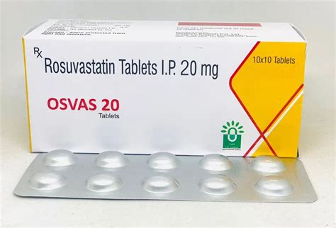 Osvas 20 Rosuvastatin 20mg Tab Packaging Size 10 10 Alu At Rs 1450