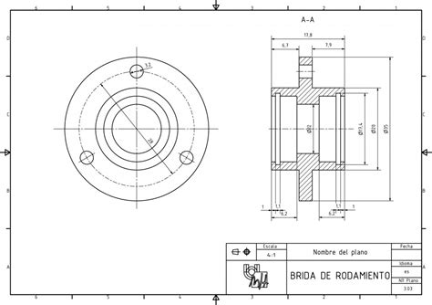 Dibujo T Cnico Brida De Rodamiento