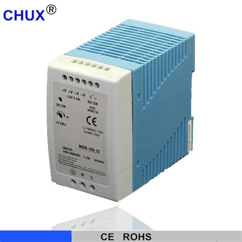 MDR Din Rail Switching Model 12v 24v Power Supply 100w