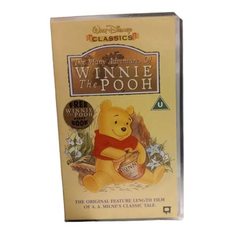 Winnie The Pooh The Many Adventures Of Winnie The Pooh Vhs Sh 1997