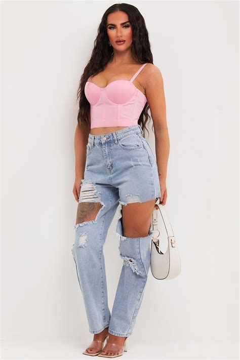 Pink Corset Top Structured Uk