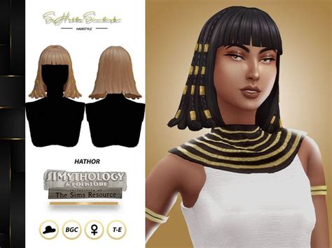 The Sims Resource Simythology Hathor Sims Hair Sims