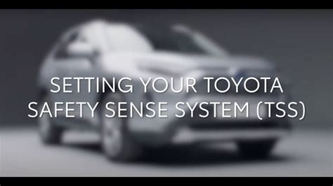 Toyota Rav4 How To Set Your Toyota Safety Sense System Youtube