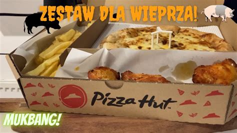 Asmr Pl Mega Wypasiony Zestaw Z Pizza Hut Pizzunia Mukbang