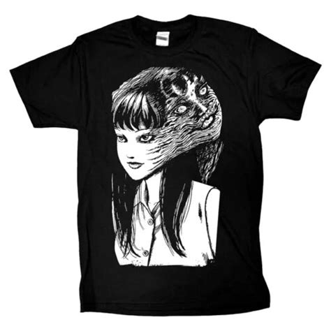 T Shirt Fashion Men Junji Ito Shirt Tomie Horror Manga Uzumaki