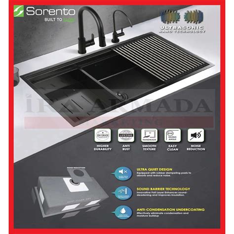 Sorento Multifunction Kitchen Sink Workstation Sink Sinki Singki Dapur