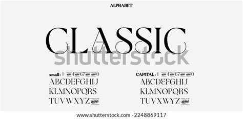 Classic Abstract Quality Font Alphabet Minimal Stock Vector Royalty Free 2248869117 Shutterstock