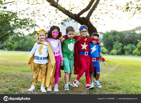 Superhero Kids Playing Together — Stock Photo © Rawpixel 131593090