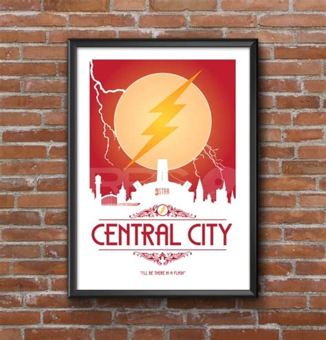 DC : Central City 'The Flash' Origin Print by RPGCreative on Etsy