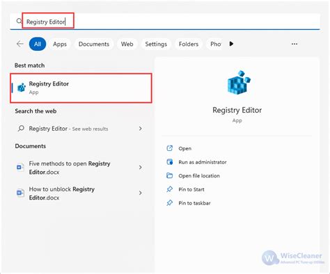 Five Methods To Open Registry Editor